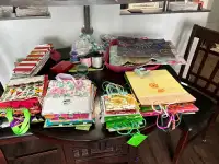 Gift bags and ribbon 