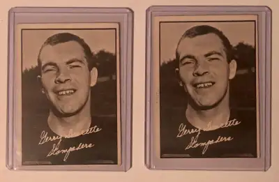 ROOKIE CARD 1961 TOPPS Football #18Gerry Doucette Calgary Stamps, View more