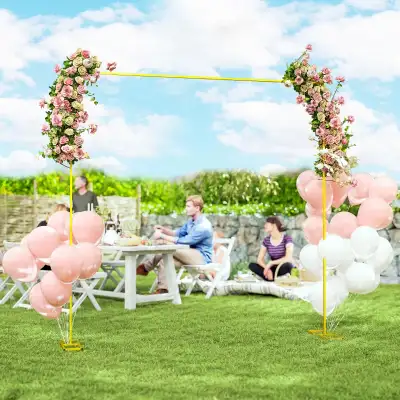 10' x 10' metal Wedding Arch Backdrop Stand, View more