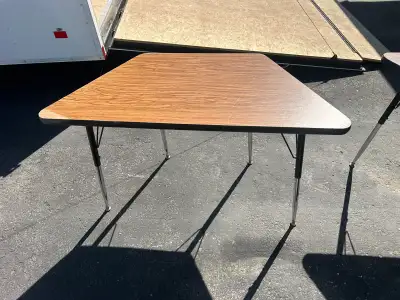 Adjustable Tables and old school desks , View more