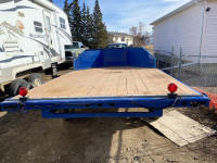  12 foot flat deck snowmobile/ATV trailer