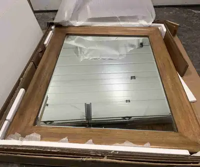 New Large Rectangle Mirror Thick Wood trim, View more