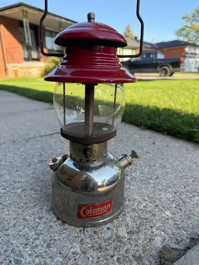 Coleman camping lantern, View more