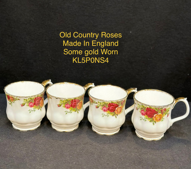 4 tea / coffee mugs Old Country Roses Royal Albert $49 for mugs, in Kitchen & Dining Wares in Oakville / Halton Region - Image 4