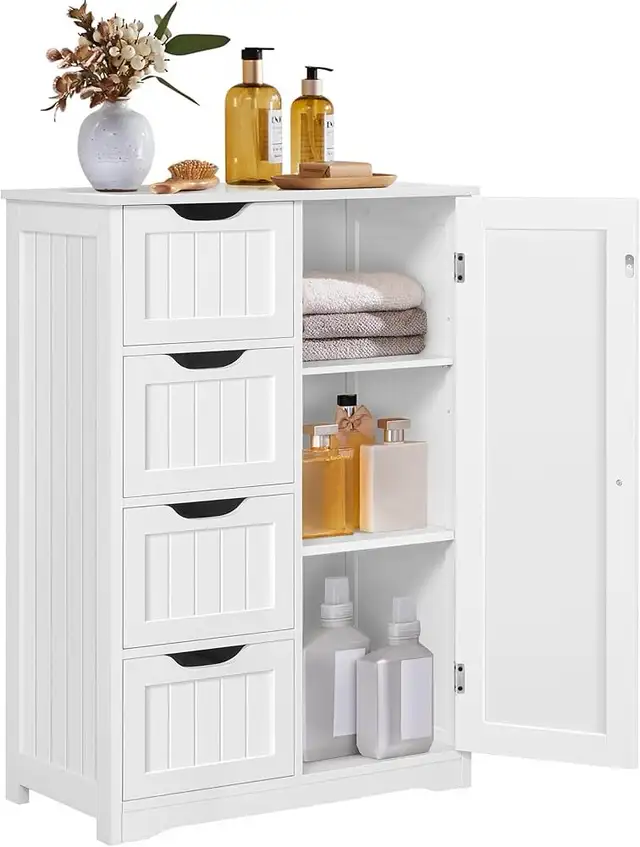 Wooden Floor Cabinet, Side Storage Organizer Cabinet Unit Hallwa in Bookcases & Shelving Units in Markham / York Region - Image 10