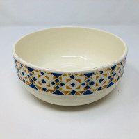 Art Deco France Ribbed Pottery Bowl