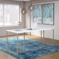 Office by Kathy Ireland Method 72W Table Desk in White KI70207