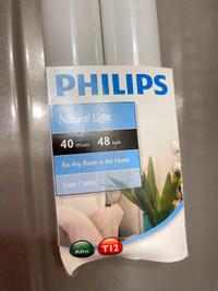 Philips T12 Fluorescent Tube Light Bulbs, 40W - $10 (Vancouver)