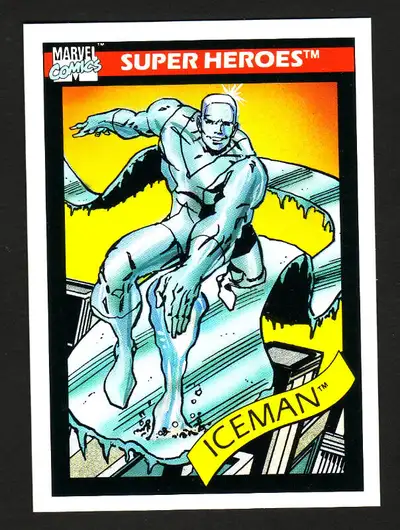 1990 MARVEL UNIVERSE BASE CARD 22 ICEMAN, View more
