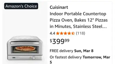 Cuisinart Pizza Oven, View more