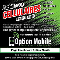 J’achète vos téléphones cellulaires 