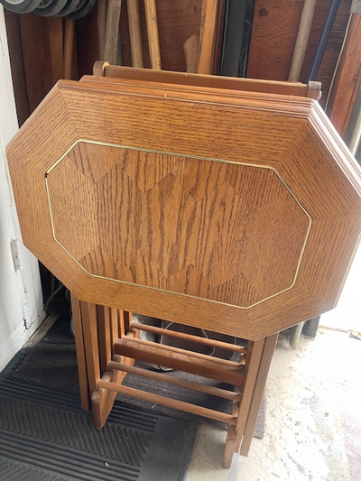 TV Solid Wood Tables Set of 4, View more