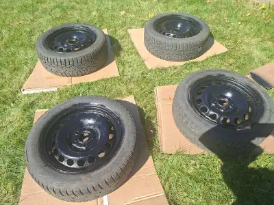 Tires for sale almost new, 1 winter with approx 2,000km. Nokian Nordman 7. Was on Kia Niro hybrid 20...