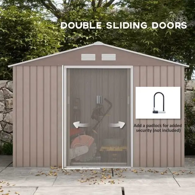 9'×6' Garden Storage Shed w/ Foundation Kit62864361397890122