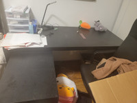 Ikea study/office desk and a side table