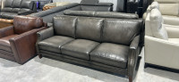 Brand new top grain leather sofa