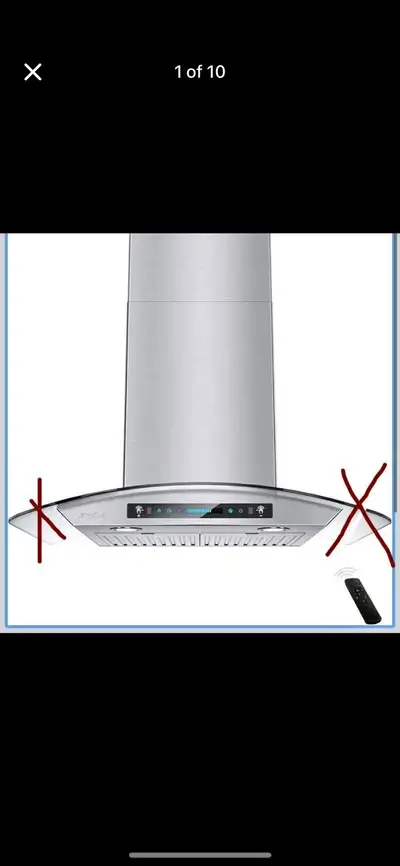 IKTCH Wall Mount Range Hood 900 CFM, Kitchen Chimney Vent Stainl, View more