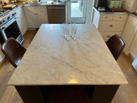 Marble island counter top