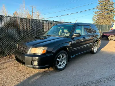JDM 2004 SUBARU FORESTER SG5 -Cross Sports -Black exterior & Grey interior -Ej205 (2.0L) Turbo engin...
