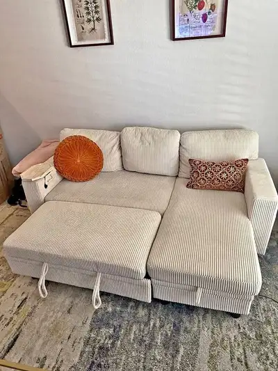 Corduroy Sofa Bed – Brand New, View more