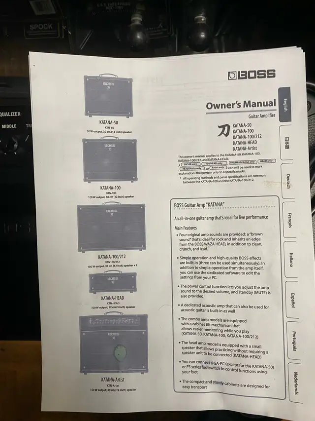 Boss Katana - 100 MK1 in Amps & Pedals in Mississauga / Peel Region - Image 7