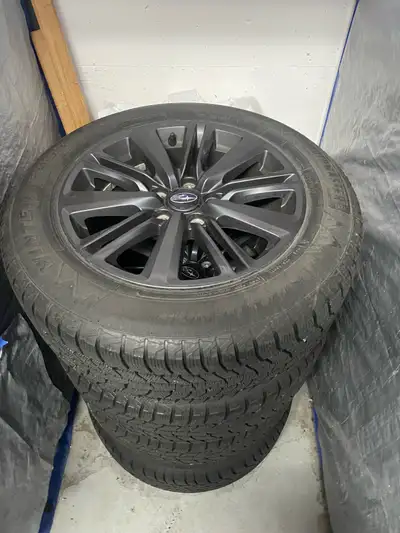 These are used Subaru wheels and winter tires, perfect condition only 2 seasons in use with 15k km ....