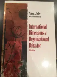 International Dimensions of Organizational Behavior Paperback