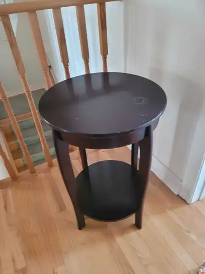 Round wood table, View more