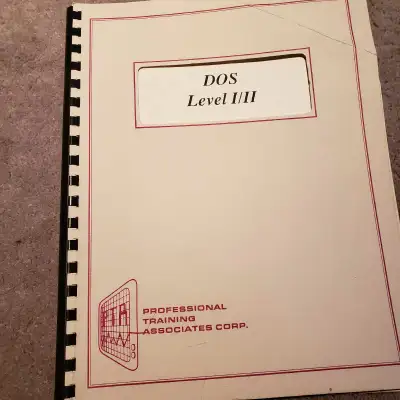 DOS Level 1 & 2 Vintage Computer Training Manual 1988,$10, View more
