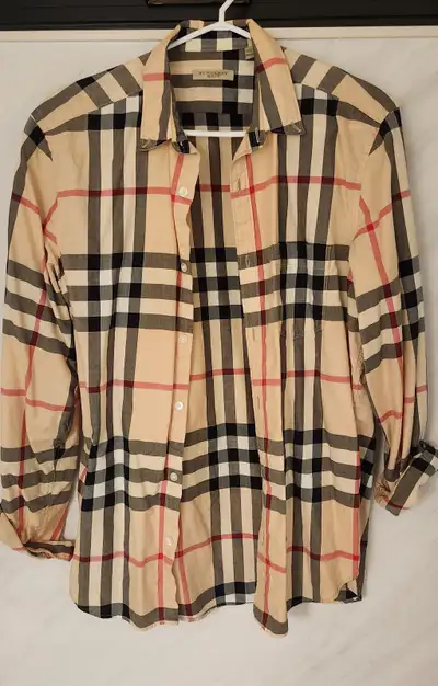 Mens Medium Burberry button up shirt. New without tags. Classic, View more
