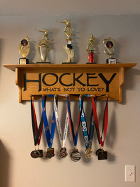 Solid Wood Trophy Shelf