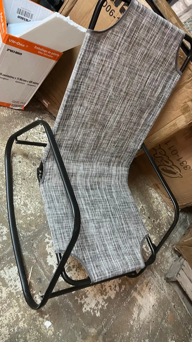 Garden Rocking Chair, Outdoor Indoor Texteline Rocker for Patio, in Patio & Garden Furniture in Markham / York Region - Image 2