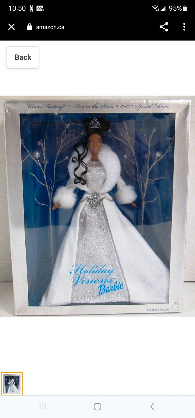 2003 Black  Holiday Visions Winter Fantasy Special Edition in Arts & Collectibles in Woodstock