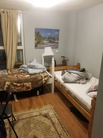 1 shared bed room for 2 students or for 2 people available near York university campus. Close to Hum...