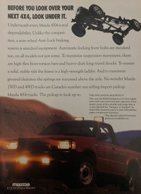 1992 Mazda 4x4 Pickup Original Ad