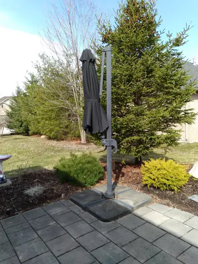 10" Black Patio Umbrella with Heavy Stand, View more