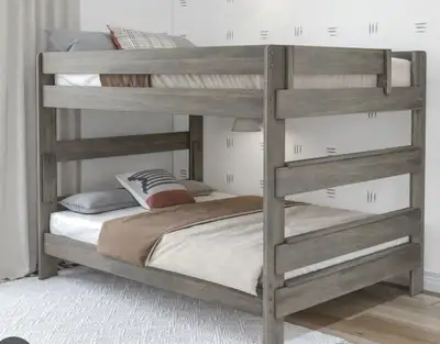 Solid wood bunk beds., View more