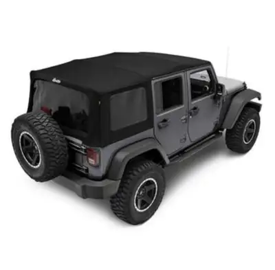 Selling our Bestop Supertop NX soft top, used only one summer on our 2018 four-door Jeep Wrangler. P...