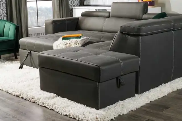 New Sleeper Sectional  With Storage Ottoman 63234474201219124