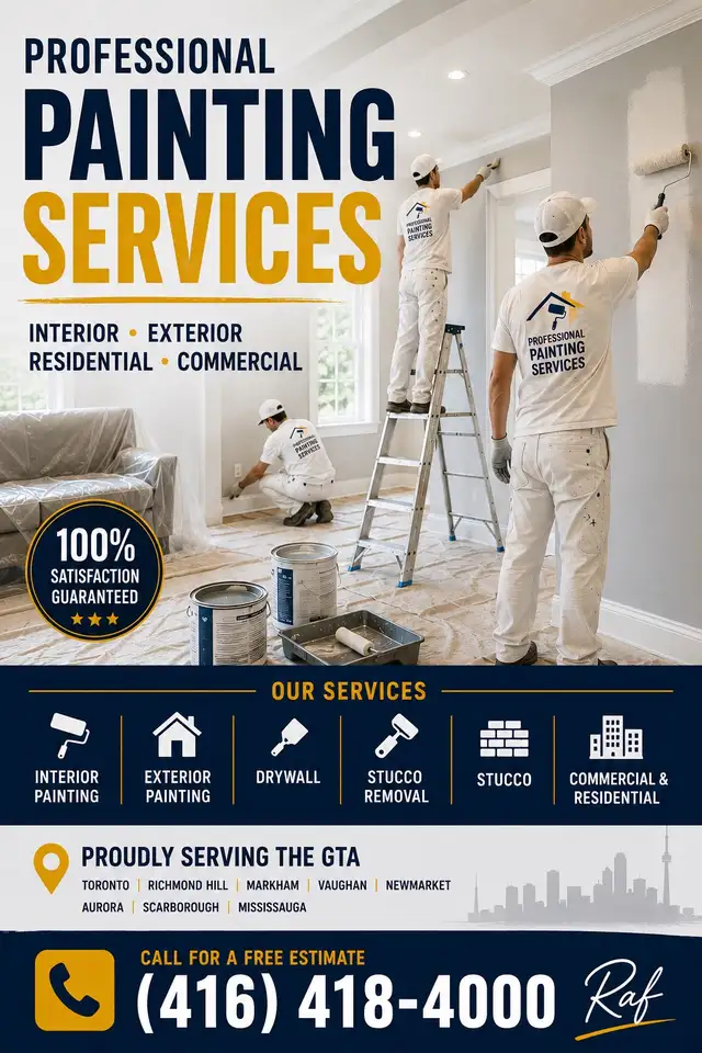Affordable Pro Painter – Residential & Commercial | All GTA Area