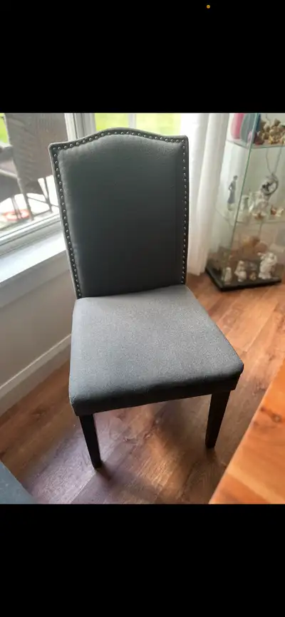 Canvas regent nailhead chairs set of 4, View more