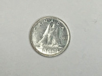 1966 Canadian Silver Dime - Junk Silver - Silver Coin
