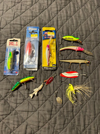 Fishing Lures Lot of 10. Still like new