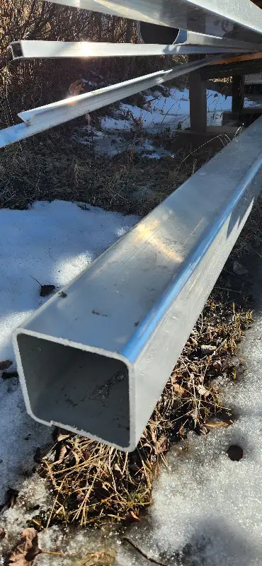 Aluminum 6061-T6 square tube 6x6x 1/4 Length 18' foot 8"inches