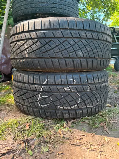 X2 USED Continental Extreme Contact DWSO6 Plus 255/45/18 DOT 2022 TREAD 7/32 9/32 CASH AND CARRY