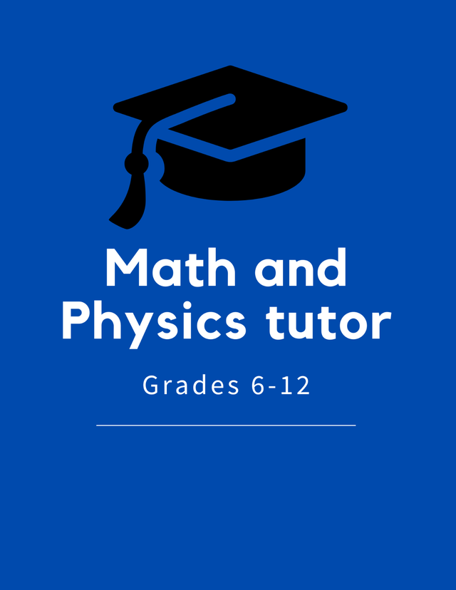 Math and Physics tutor65561289797635120