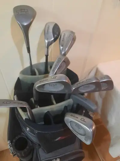 Wilson left hand Pro Select Tour golf clubs PLUS DATREX GOLF BAG, View more