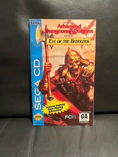 Advanced Dungeons & Dragons Sega CD Manual , View more