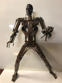 Scrap metal terminator like art