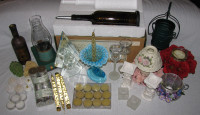 Collectible Candles & Candle Holders Box Full 30+ Nice